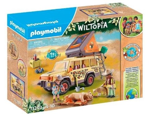 Zestaw z figurkami Wiltopia 71293 Z samochodem terenowym wśród lwów