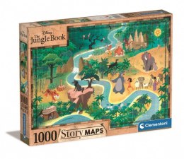 Puzzle 1000 elementów Story Maps Księga Dżungli