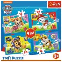 Puzzle 4w1 Biegnące pieski Psi Patrol (Paw Patrol)