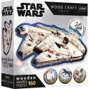 Puzzle drewniane 160 elementów Star Wars Sokół Millennium