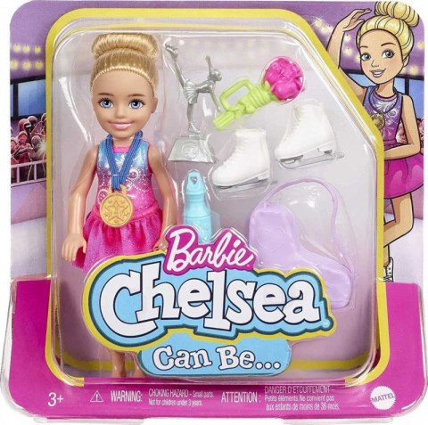 Lalka Barbie Chelsea Możesz być Kariera Łyżwiarka