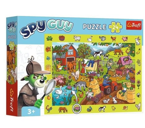 Puzzle 24 elementy Obserwacyjne Spy Guy Farma