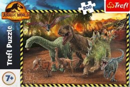 Puzzle 200 elementów Dinozaury z Parku Jurajskiego