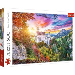 Puzzle 500 elementów Widok na zamek Neuschwanstein Niemcy