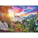 Puzzle 500 elementów Widok na zamek Neuschwanstein Niemcy